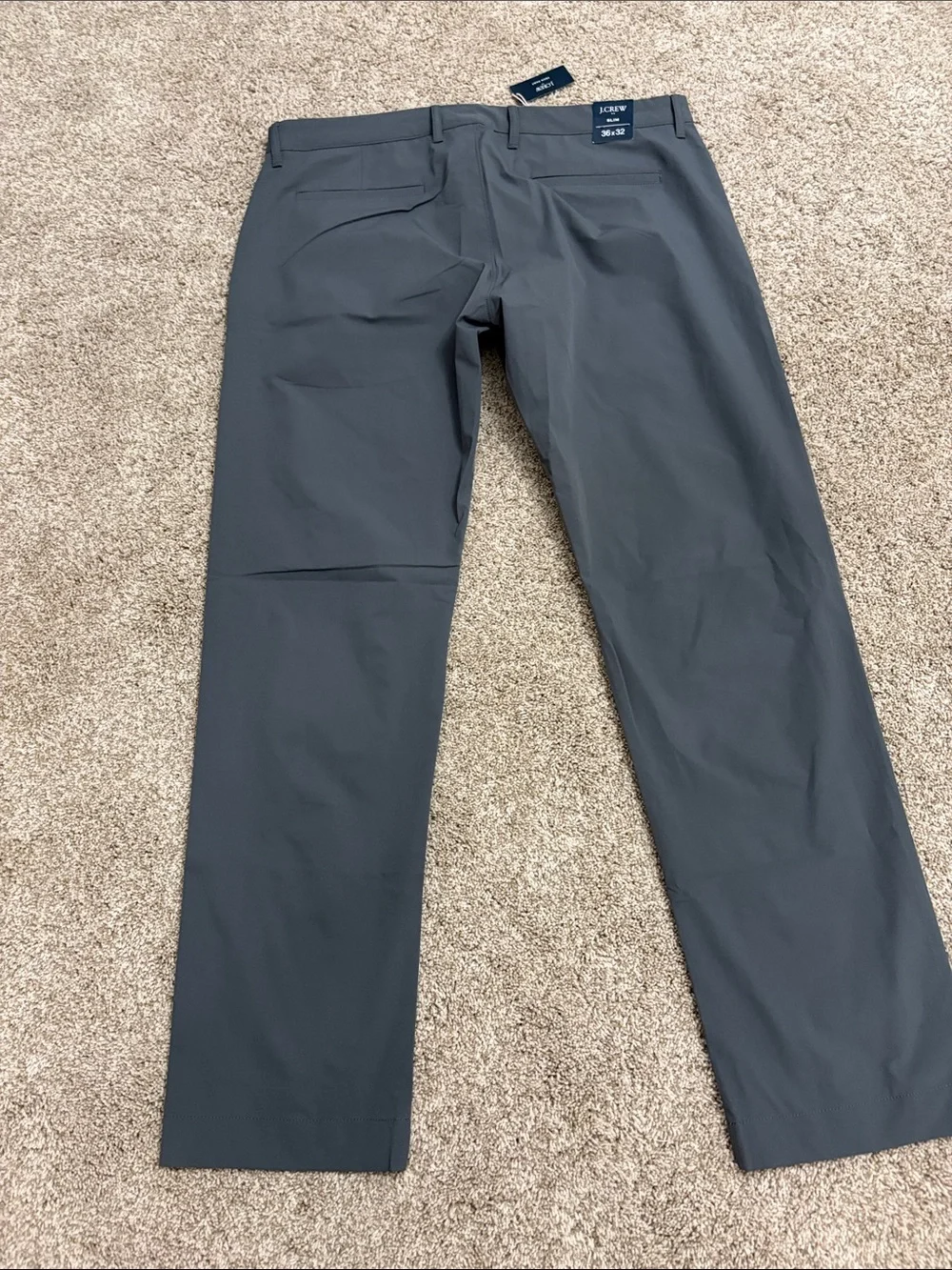 J. Crew Men's Charcoal Stretch Chinos